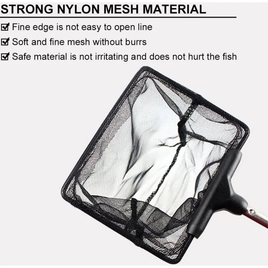 Adjustable Telescopic Fishing Net for Aquarium, Extendable Handle Fishing Landing Net, Mini Foldable Net for Aquarium, 1 Pack - Image 4
