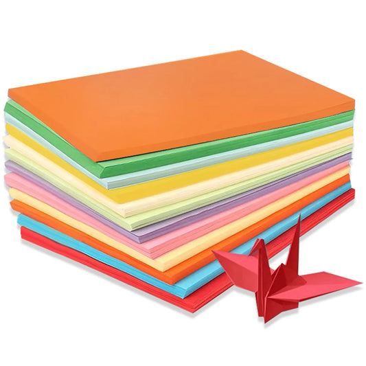 100 Sheets Colored A4 Paper 70g/m2 Handmade Paper for DIY Art