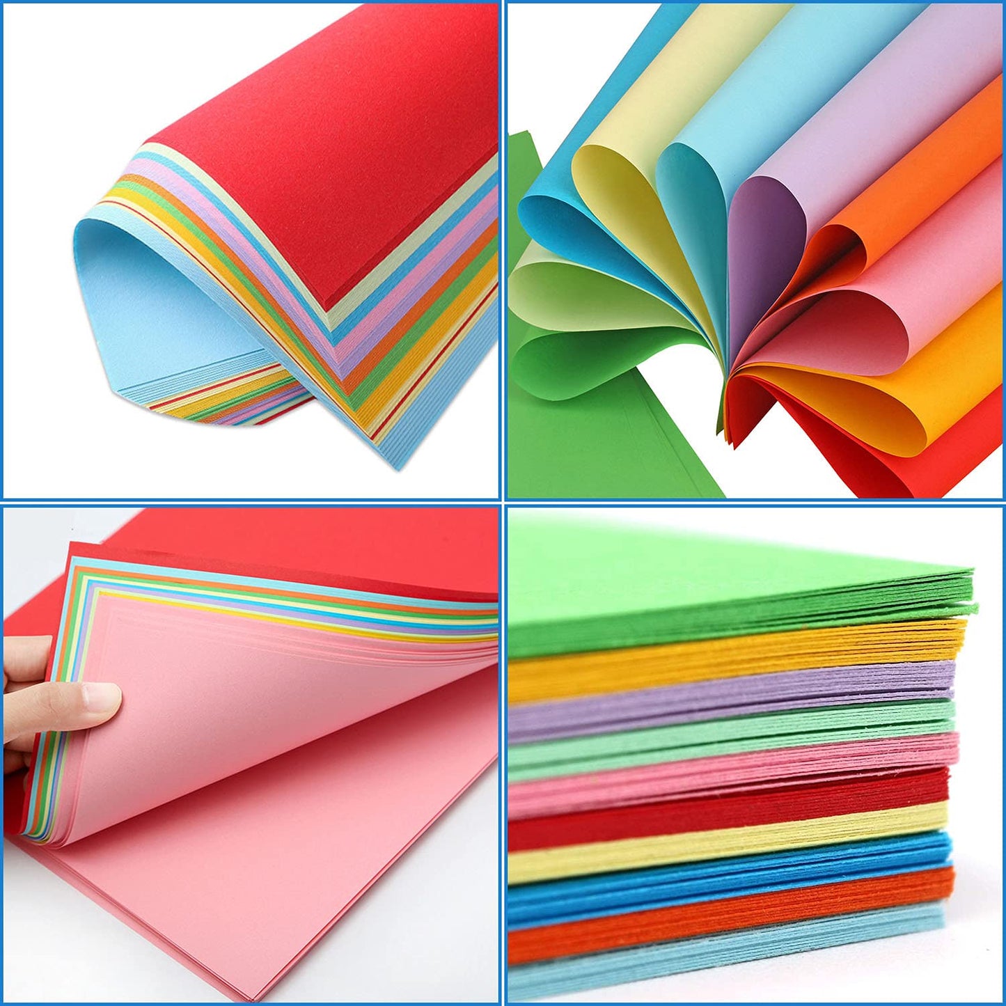 100 Sheets Colored A4 Paper 70g/m2 Handmade Paper for DIY Art - Image 4
