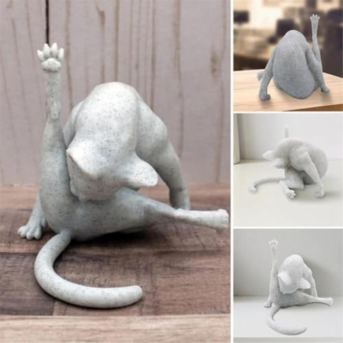 Cat Sculpture Funny Cat Figurines, Cat Figurines For Cat Lovers, Cat Statues Home Decor, Cats G - Image 2