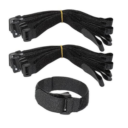 /NN/ 16-pack High Quality Nylon Cable Ties with Velcro, 30 cm x 2.5 cm, Black