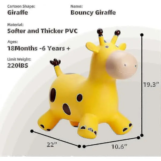 Babe Fairy Giraffe Trampoline Horse Jumper For Toddlers - Jumping Horse Trampoline [PB] - Image 2