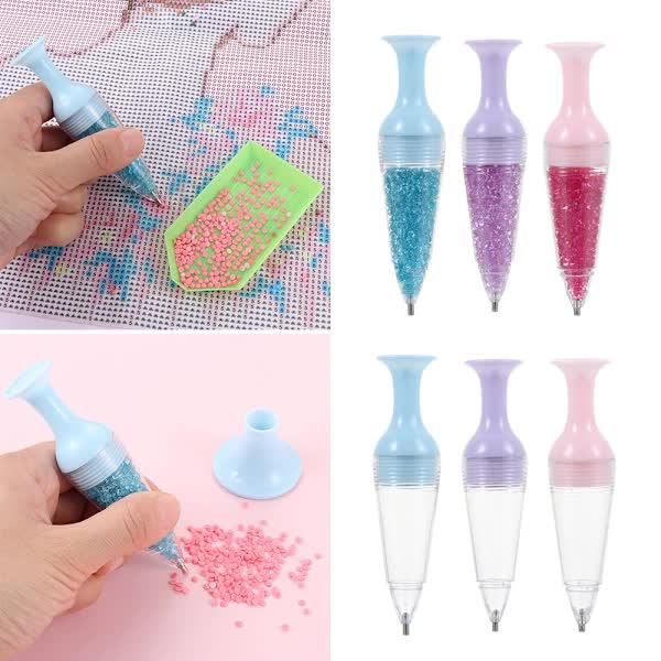 Point Drill Pen Diamond Painting Tool 5D Diamond Painting Purple B[CA] - Image 5