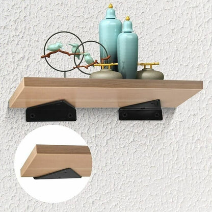 pcs Floating Shelf Brackets, Invisible Triangle Wall Shelf Brackets, Metal Wall Shelf Brackets for Shelves - Image 3