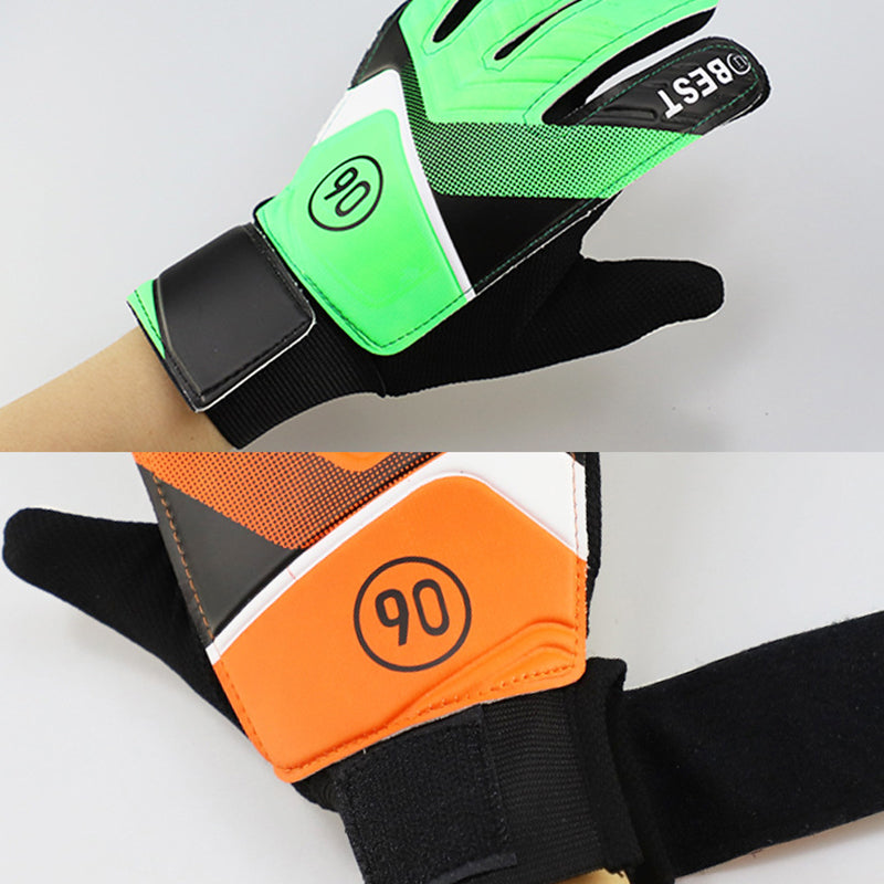 pair of children's football goalkeeper gloves, anti-collision, blue M Blue Blue M - Image 5
