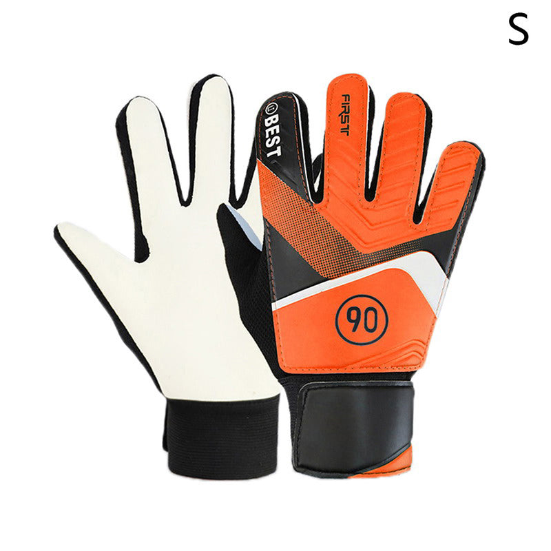 pair of children's football goalkeeper gloves, anti-collision, blue M Blue Blue M - Image 9