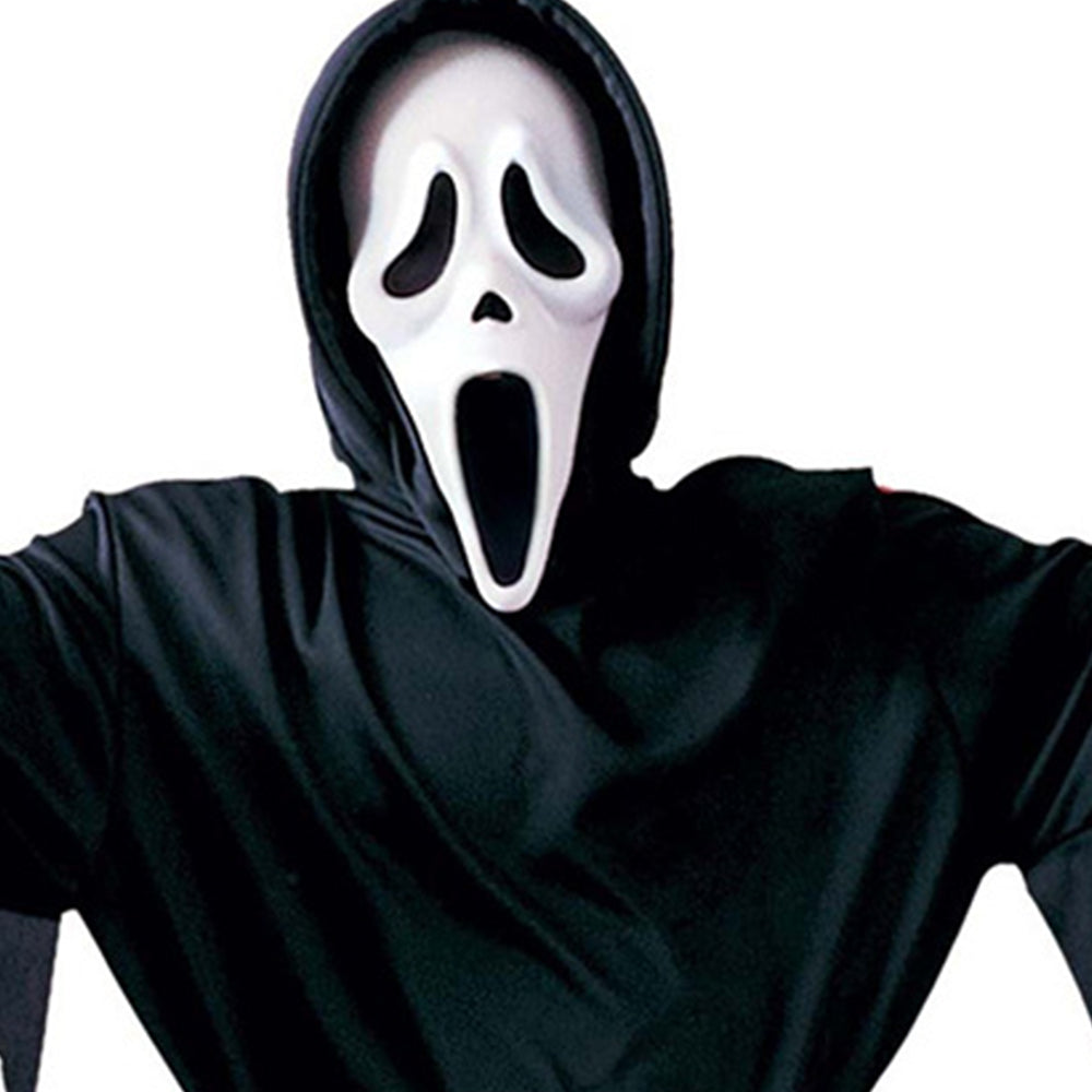 Scream Ghostface Black Halloween Scary Costume, Men, Adult Size Halloween Masquerade Costume S - Image 4