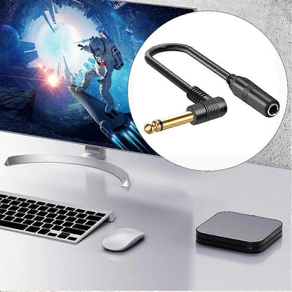 1/4'' TRS 6.35 mm Male to 6.35 mm Female Stereo Cable for Guitar Amplifier - Perfect Mono 2m_MGF Mono 2m - Image 2