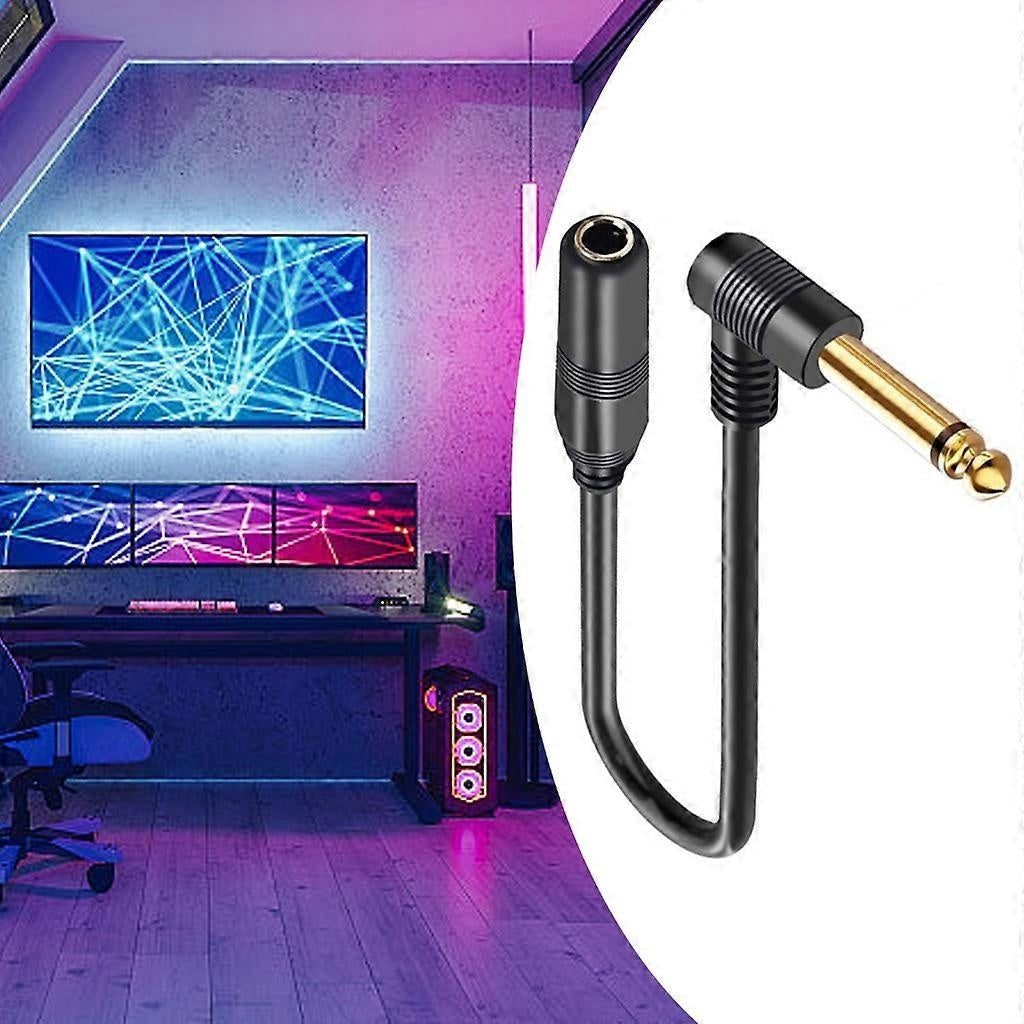 1/4'' TRS 6.35 mm Male to 6.35 mm Female Stereo Cable for Guitar Amplifier - Perfect Mono 2m_MGF Mono 2m - Image 4