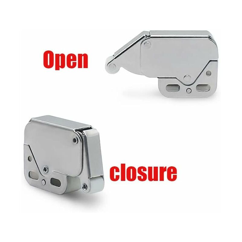 Mini latches with spring, 6 pcs Mini automatic spring lock, Spring lock, Spring lock Mini cabinet lock Mini latch for kitchen cabinet door - Image 3
