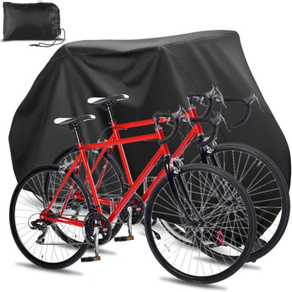 Waterproof 210D Oxford Bicycle Cover for 2 Bikes with Lock Holes, Windproof Storage Bag for Outdoor Bicycles, Compatible with 56Vingt - Image 2
