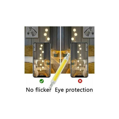 2-pack R7S 118mm 20W dimmable LED bulb, warm white 3000K 3000LM, 360 degree lighting, flicker-free, compatible with halogen bulbs J118 300W - Image 2