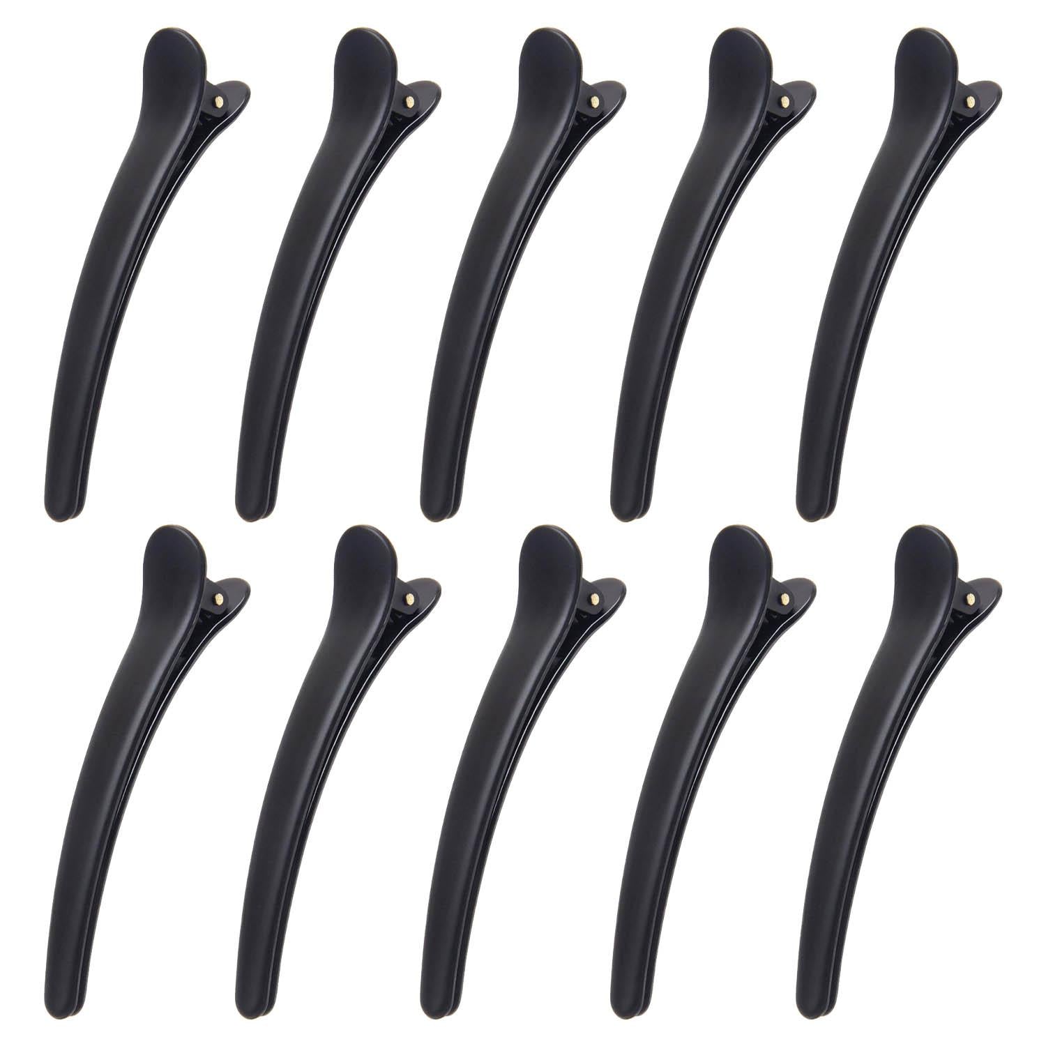 10 pcs Professional Hair Clips - Black Black Black