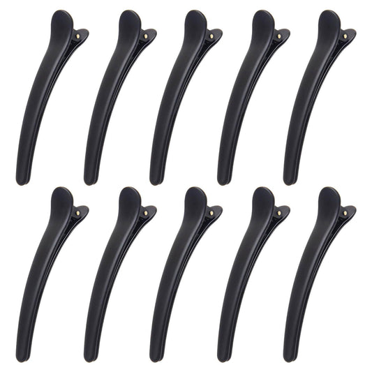 10 pcs Professional Hair Clips - Black Black Black