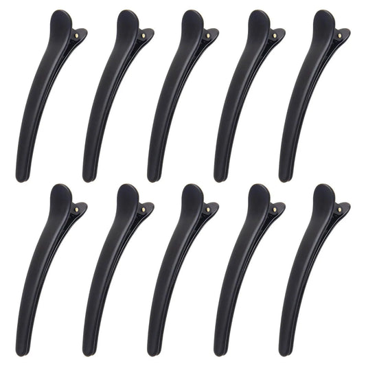 10 pcs Professional Hair Clips - Black Black Black