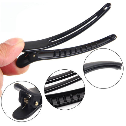 10 pcs Professional Hair Clips - Black Black Black - Image 2