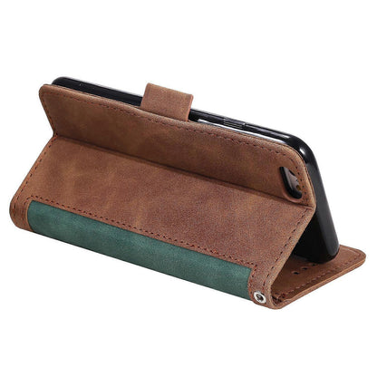 For iPhone 16e Case RFID Blocking Wallet Stand Leather Phone Case Multicolor Green Multicolor Green - Image 3