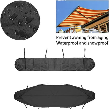 Awning Dust Cover, 3m Patio Awning Dust Cover Black Patio Awning Storage Cover, Waterproof Winter Protection, AAFGVC - Image 5