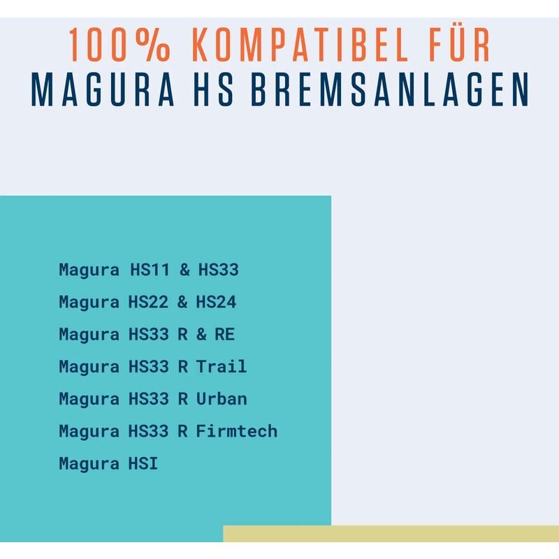 Magura HS Brake Pads - 2 Pairs 50mm, High Power Durable, Compatible with Magura HS11 HS22 HS33 - Image 4
