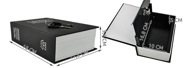 Hidden safe | Book safe with lock black black_max black - Image 2