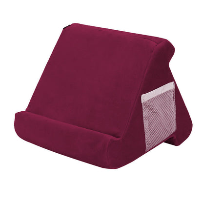 Tablet Pillow Holder Foldable Soft Pillow Tablet red_yux red - Image 2