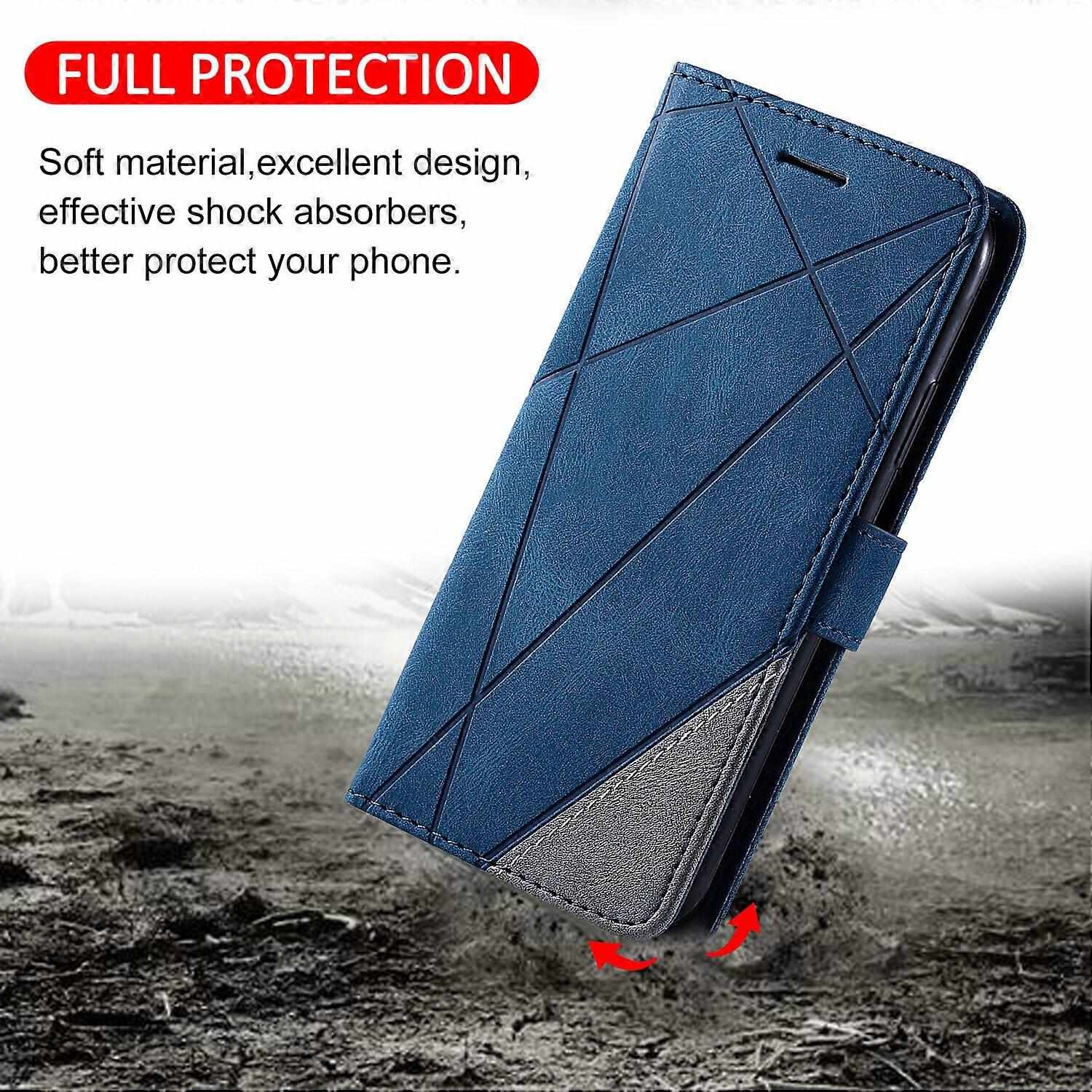 Case Compatible with iPhone 11 Leather Magnetic Folio Case with Card Holder Compatible with iPhone 11- Perfect Blue-max Blue - Image 4