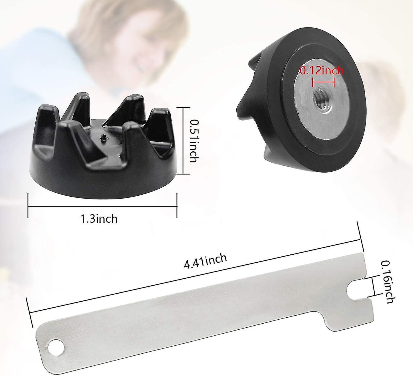 5pcs Mixer Rubber Coupling Gear Coupling With Removal Tool For Kitchenaid 9704230 - Image 5