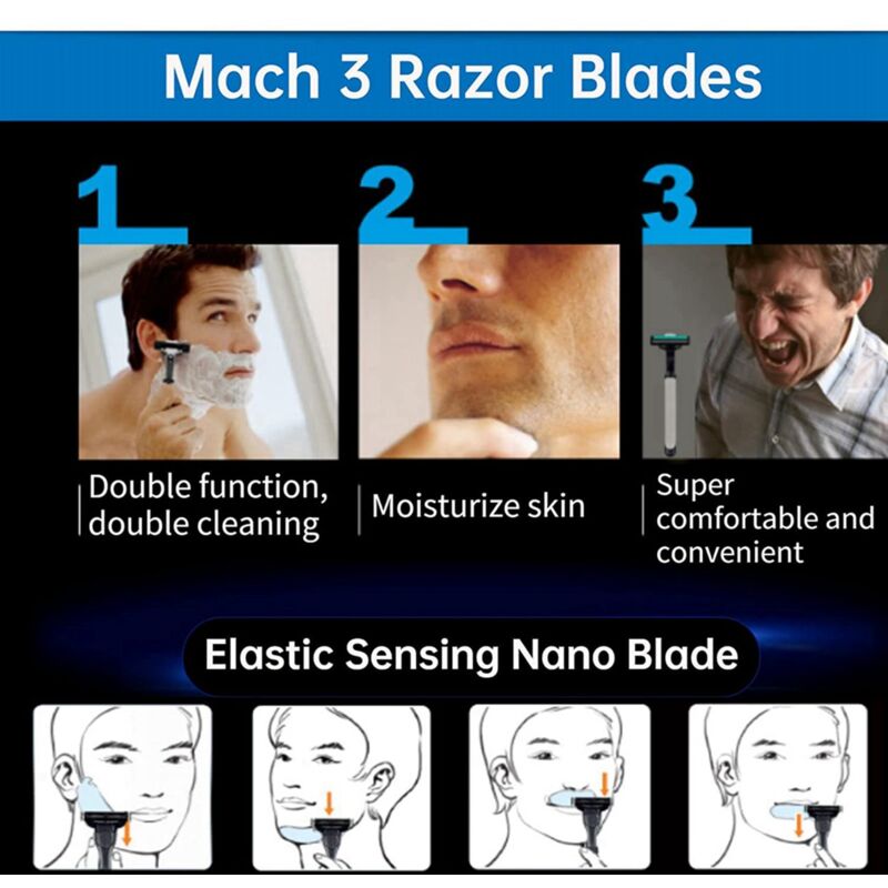 48 pcs Razor Blade Refill, Manual Mach 3 for - Image 3