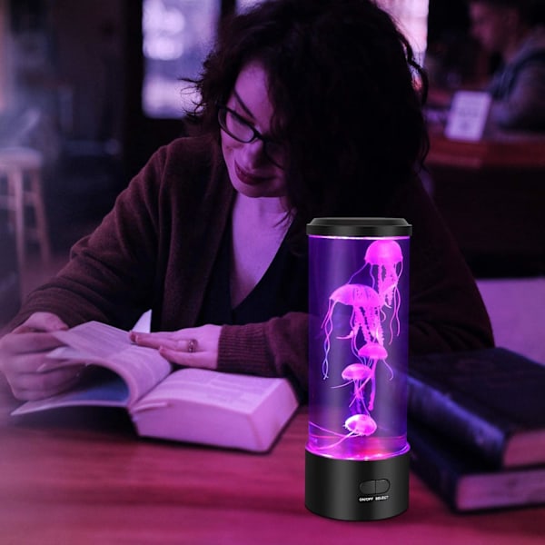 Jellyfish Lamp, Jellyfish Lava Lamp Aquarium Jellyfish Lamp LED Light 7 Colors with USB for Children's Bedroom Christmas Gift Birthday Gift - Image 5