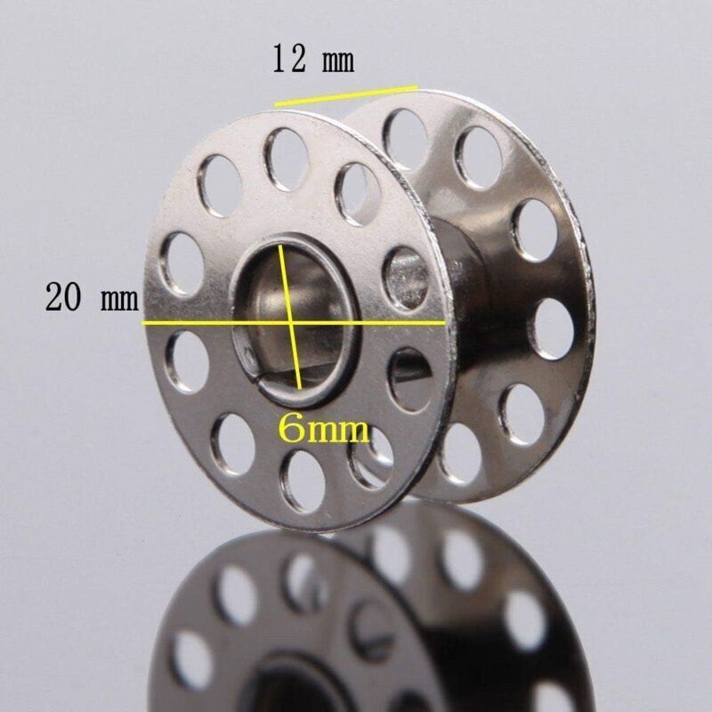 Metal Bobbins with Case for Standard Household Sewing Machine Brother Singer Bernina Pfaff Elna Babylock Kenmore Juki..DEBUNS - Image 2