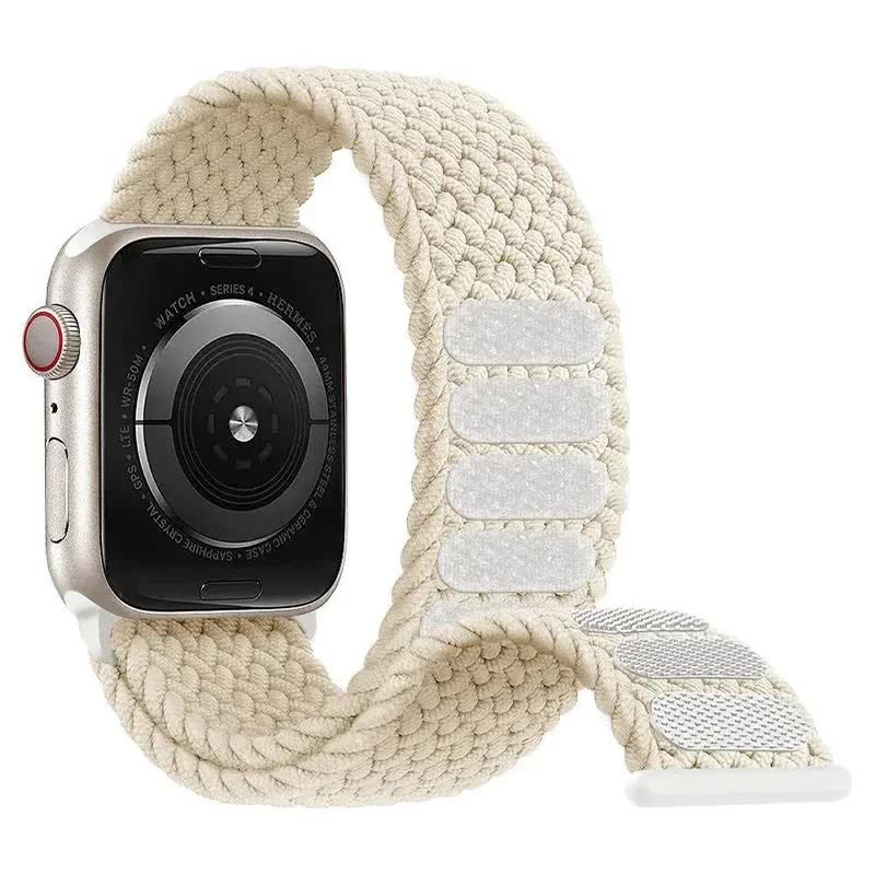 Braided Solo Loop for Apple Watch Ultra band 49mm 45mm 41mm 44mm 40mm 42mm bracelet iWatch series 9 7 SE 8 6 5 4 3 band SummerU SummerU 38 40 41mm-S - Image 3