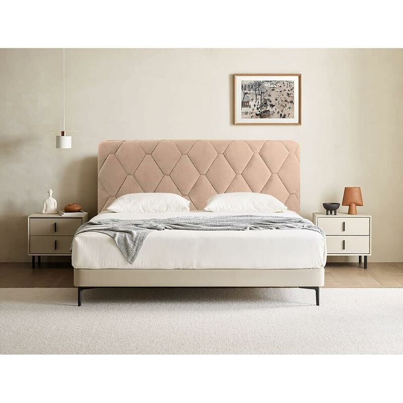 Headboard Cover, Headboard Cover Decorative Cover Bedroom Thickened Soft Package Dustproof Stretch Cover, Camel, 170cm (67 inches) - Image 2
