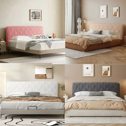 Headboard Cover, Headboard Cover Decorative Cover Bedroom Thickened Soft Package Dustproof Stretch Cover, Camel, 170cm (67 inches) - Image 4