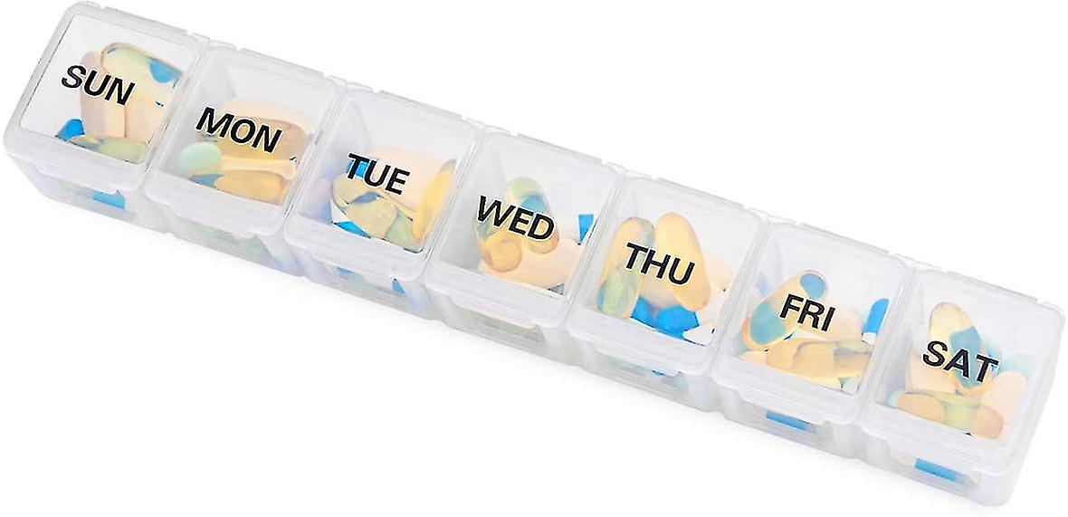 pcs Oversized Weekly Pill Organizer Box 2-pack, You Can Carry The Daily Pill Box Oversized Every Week Medicine Box - Image 3