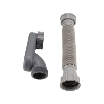 Low Profile 1 1/2 P Flexible P-Trap Bath Shower Drain Hose Flat Base Drain for - Image 2