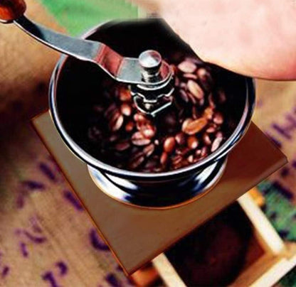Wooden Coffee Grinder Vintage Antique Ceramic Hand Cranked Coffee Grinder with Retro Style Wooden Coffee Grinder-tfrf - Image 5