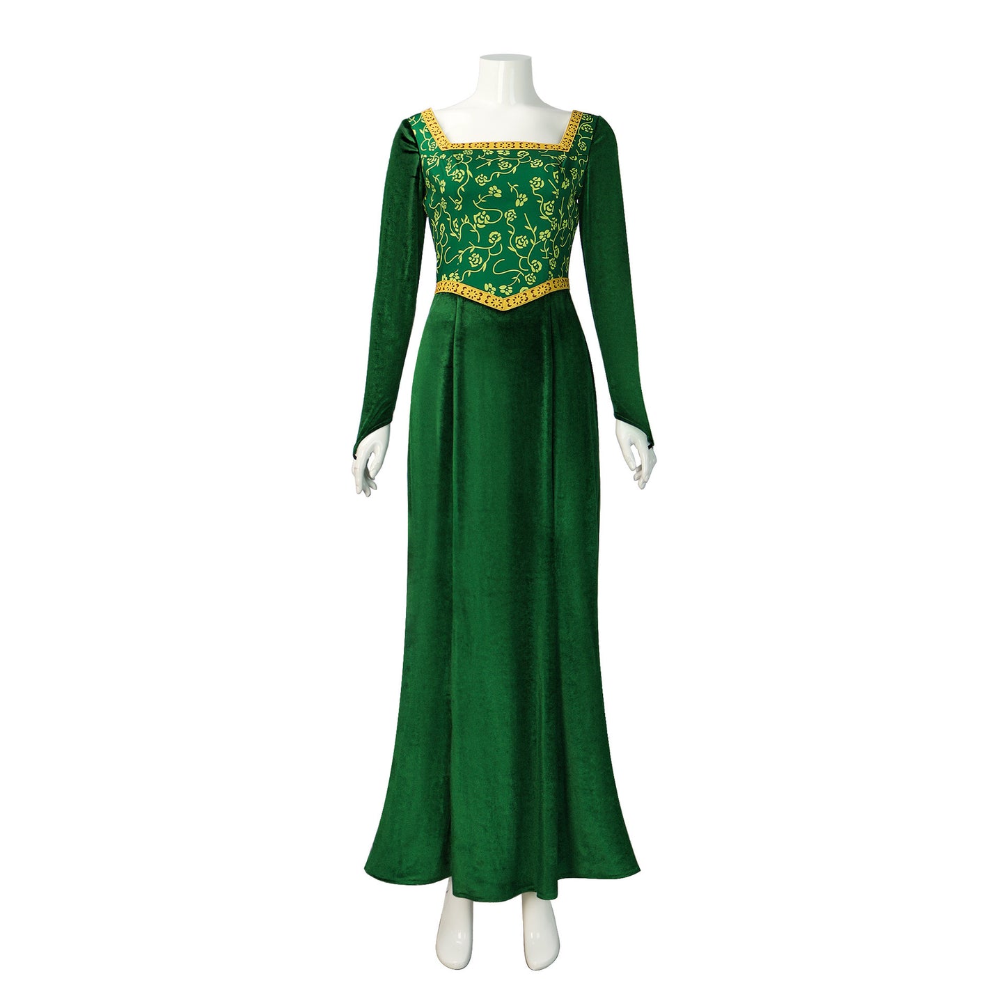Princess Fiona Dress Halloween Masquerade Green Dress, Party Costume Role Play for Adult S - Image 3