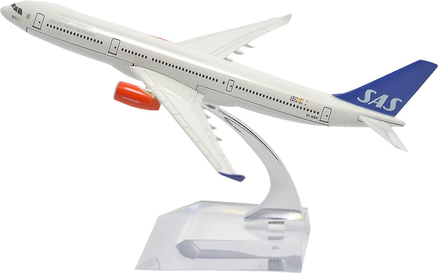 (tm 1:400 16cm Airbus A330 Scandinavian Airlines SAS Metal Airplane Model Toy Plane Model_yux