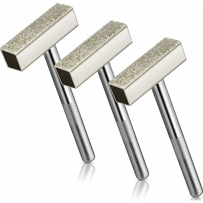 3pcs Diamond Grinding Wheel Sharpeners, Bench Grinding Wheel Sharpener Tool for Sharpening Deburring Wheels, Silver