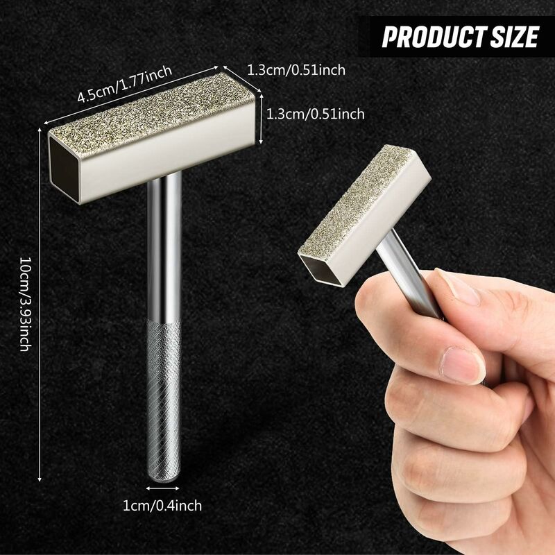 3pcs Diamond Grinding Wheel Sharpeners, Bench Grinding Wheel Sharpener Tool for Sharpening Deburring Wheels, Silver - Image 2