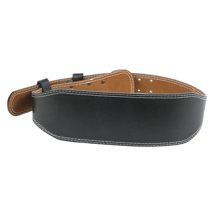 Weight belt for weightlifting, wide sports belt for waist support, fitness belt for rowing, squats, deadlifts, black - Image 2