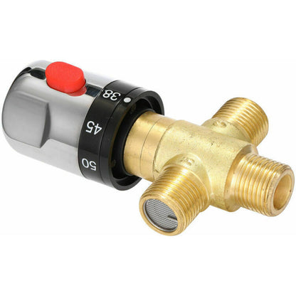 Adjustable Thermostatic Bathroom Faucet, Brass, Water Mixer, Hot/Cold Water, Temperature Control Valve - Image 3