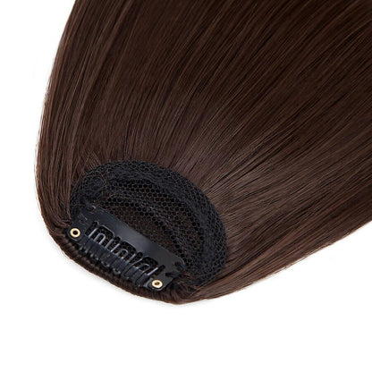 Clip In Hair Bangs Extensions French Hair Bangs Stylish Hair Bangs Hair Pieces medium brown mediumbrown 28cm - Image 3