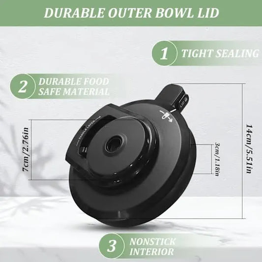 /NN/Outer Lid for Ninja Ice Creami Maker Compatible with NC299AMZ/NC301/NC300 (No Paddle) Reusable Replacement Lid Accessory{F2} - Image 2