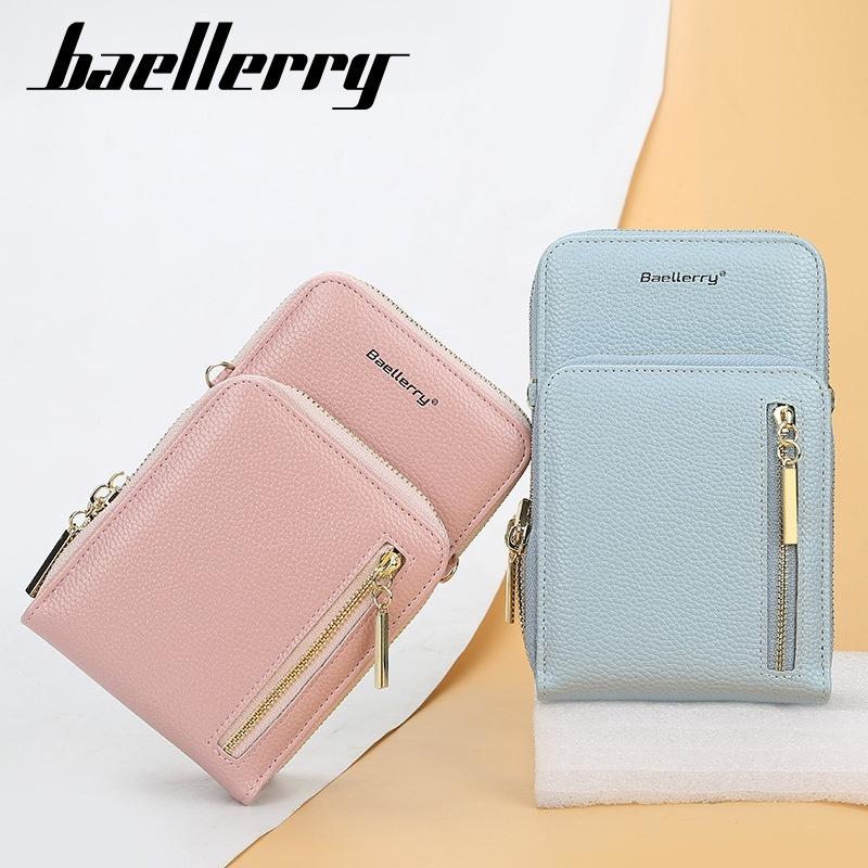 Shoulder bag mobile phone bag with shoulder strap for mobile phone blue A blue A - Image 2