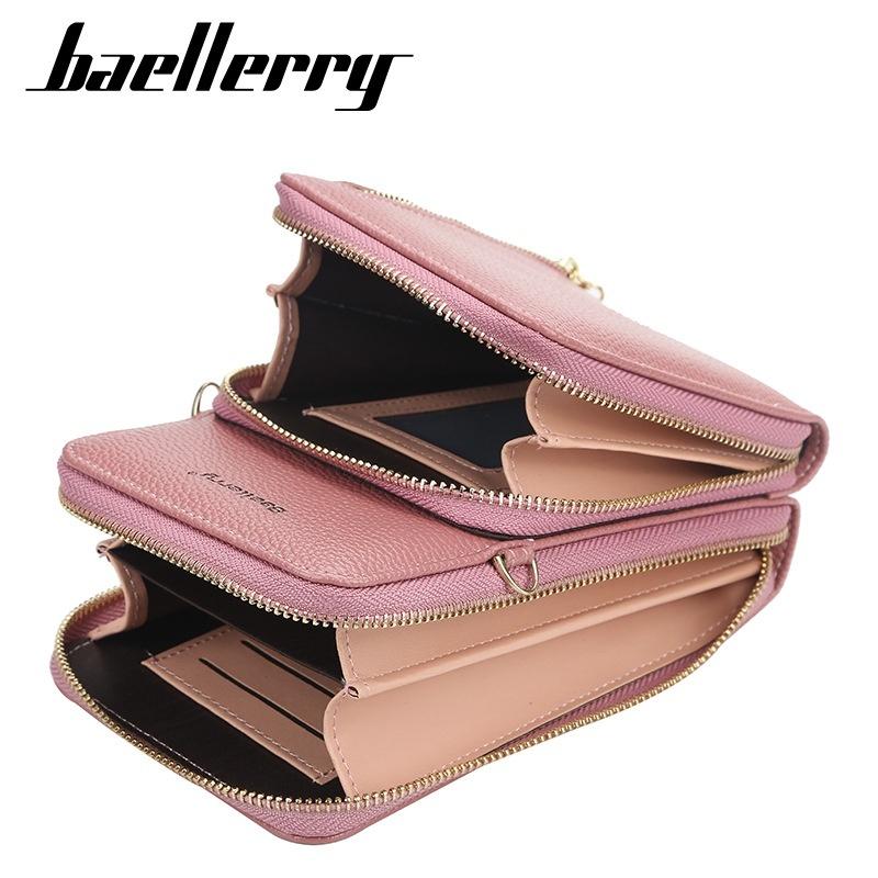 Shoulder bag mobile phone bag with shoulder strap for mobile phone blue A blue A - Image 4