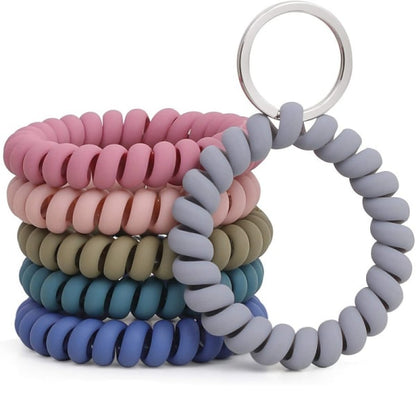 6PCS Stretchable Bracelet Wristlet Keychain Wrist Keychain Wris