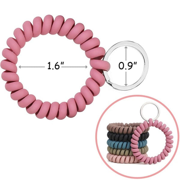 6PCS Stretchable Bracelet Wristlet Keychain Wrist Keychain Wris - Image 5