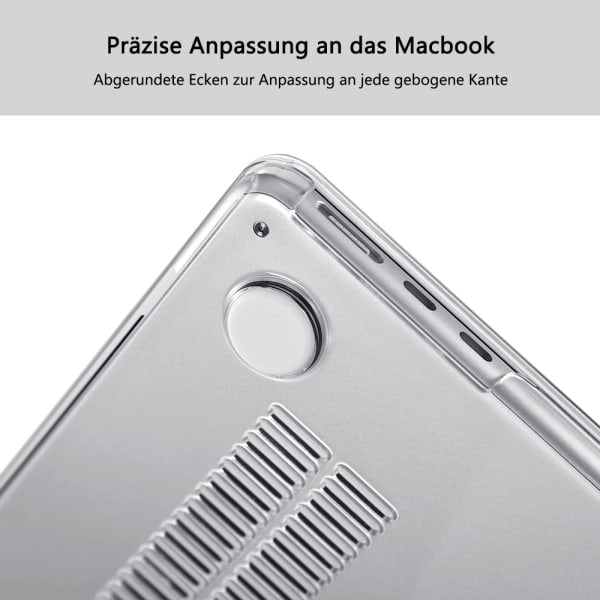 Case Compatible with NEW MacBook Air 13.6 inch M2 A2681, 2022 Release, Ultra-thin Smooth Hard Shell Protective Case, Crystal Clear - Image 2