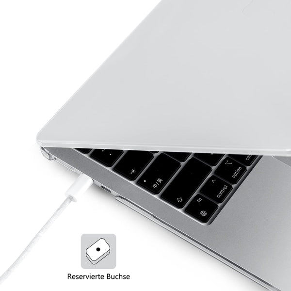Case Compatible with NEW MacBook Air 13.6 inch M2 A2681, 2022 Release, Ultra-thin Smooth Hard Shell Protective Case, Crystal Clear - Image 3